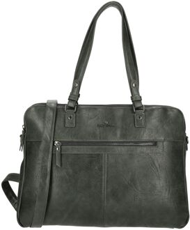 Enrico Benetti Julia Laptop Shoulderbag 15" olive Groen - H 30 x B 42 x D 10 cm