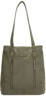 Enrico Benetti Kate Handbag olive damestas Groen - H 31 x B 26 x D 11 cm