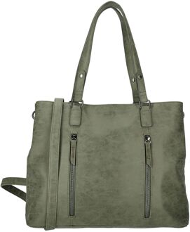 Enrico Benetti Kylie Shopper Shoulderbag olive damestas Groen - H 29 x B 36 x D 13 cm