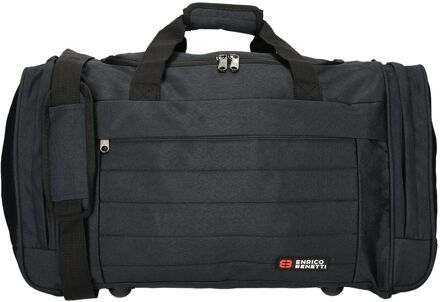 Enrico Benetti Montevideo Sport / Travel Bag 55 black handbagage Zwart - H 30 x B 55 x D 25 cm