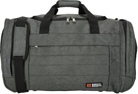 Enrico Benetti Montevideo Sport / Travel Bag 55 grey handbagage Grijs - H 30 x B 55 x D 25 cm