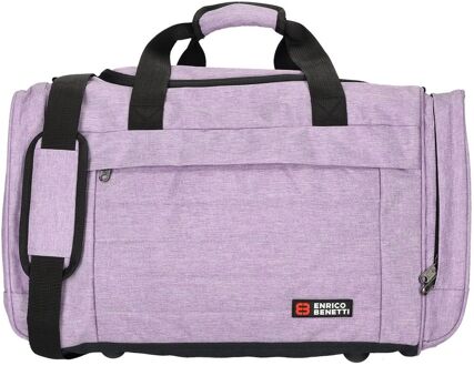 Enrico Benetti Montevideo Sport / Travel Bag 55 lila handbagage Paars - H 30 x B 55 x D 25 cm