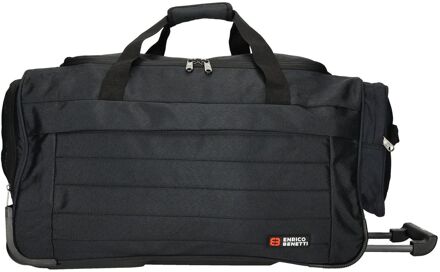 Enrico Benetti Montevideo Wheel Bag black handbagage Zwart - H 30 x B 55 x D 30 cm