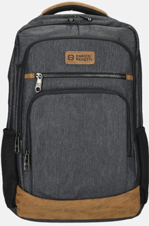 Enrico Benetti Munchen laptoprugzak 17 inch grijs