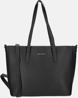 Enrico Benetti Nina shopper + laptopvak 15 inch zwart