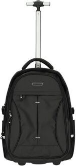 Enrico Benetti Northern Backpack Trolley 17" black Zwart - H 50 x B 35 x D 25 cm