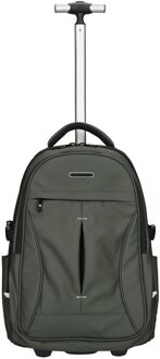 Enrico Benetti Northern Backpack Trolley 17" olive Groen - H 50 x B 35 x D 25 cm