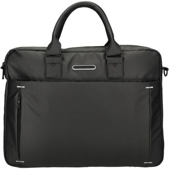 Enrico Benetti Northern Laptop Bag 15" black schoudertas heren Zwart - H 30 x B 40 x D 15 cm