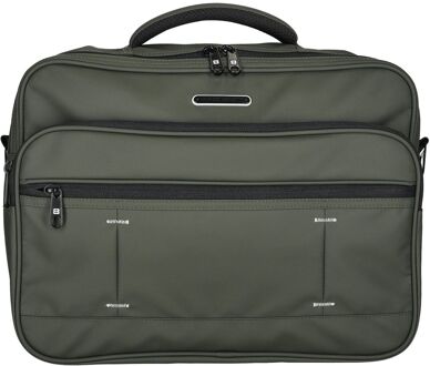 Enrico Benetti Northern schoudertas 15 inch olijfgroen