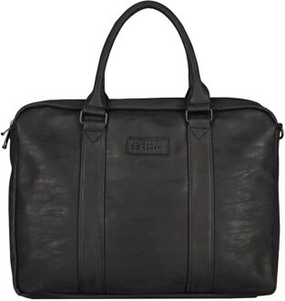 Enrico Benetti Rotterdam Laptopbag 15" black schoudertas heren Zwart - H 29 x B 38 x D 11 cm