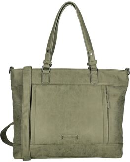 Enrico Benetti Ruby Shopper 15" olive Groen - H 30 x B 40 x D 13 cm