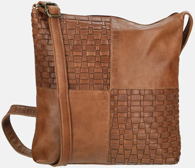 Enrico Benetti Sicily crossbody tas cognac