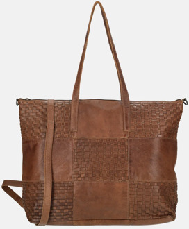 Enrico Benetti Sicily shopper cognac