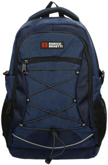Enrico Benetti Yellow Stone 13'' Laptop Rugzak blauw backpack - H 47 x B 32 x D 12