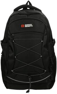 Enrico Benetti Yellow Stone 13'' Laptop Rugzak zwart backpack - H 47 x B 32 x D 12