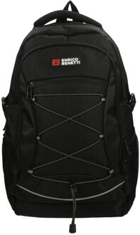 Enrico Benetti Yellow Stone 13'' Laptop Rugzak zwart backpack - H 47 x B 32 x D 12