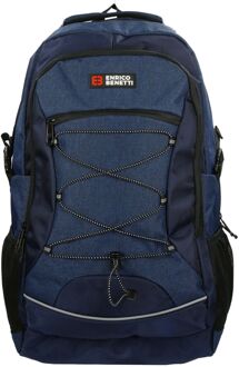 Enrico Benetti Yellow Stone 17'' Laptop Rugzak blauw - H 59 x B 37 x D 17 cm
