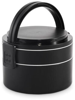 Ensala polypropyleen lunchbox met twee etages van 950 ml Zwart - One size