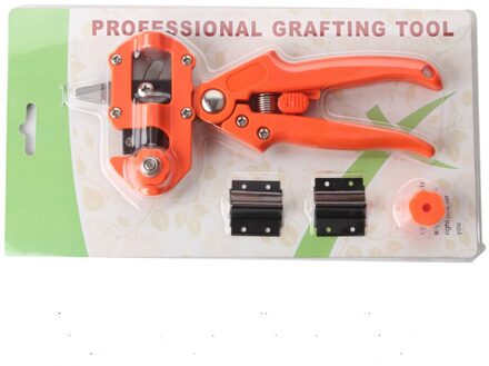Enten Snoeischaar Tuin Gereedschap 2 In 1 Snoeischaar Enten Schaar Fruit Tree Plant Graft Tool Snijden Vaccinatie Geënt Film Oranje