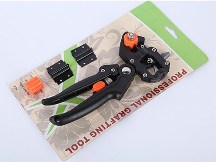 Enten Snoeischaar Tuin Gereedschap 2 In 1 Snoeischaar Enten Schaar Fruit Tree Plant Graft Tool Snijden Vaccinatie Geënt Film zwart