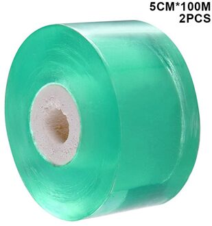 Enten Tape 2 Stuks Rekbaar Tuin Planten Tape Zelfklevende Film Tape Voor Fruit Bomen Zaaien Kwekerij Gereedschap Bonsai enten 5cmX100m