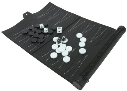Entertainment Compacte Draagbare Praktische PU Lederen Backgammon Games Opvouwbare Reizen Schaken Board Accessoires Prachtige