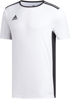 Entrada 18 Trikot Heren Sportshirt - Wit/Zwart - Maat XL