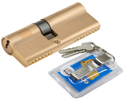 Entrance Double Open 90 100 105 110 120mm Lock Cylinder AB Key Anti-Theft Pure Brass Gate Door Lock Handle Bedroom Extended