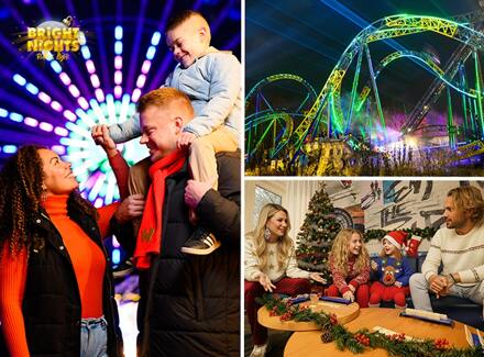 Entreeticket Walibi Bright Nights + overnachting Walibi Village