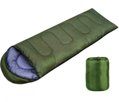 Envelop Cap Lente Zomer Herfst Herfst Slaapzak Outdoor Reizen Slaapzak Volwassen Katoenen Slaapzak Winddicht Slaapzak leger groen