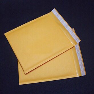 Enveloppen Pakket Mailers 10 Stks/set 90X130mm Geel Kraftpapier Bubble