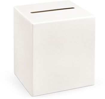 enveloppendoos Cream - Bruiloft - creme/wit - karton - 24cm - Feestdecoratievoorwerp