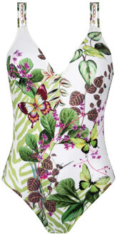 Envolee Tropicale Badpak Wit-groen ABB6973B - 85C