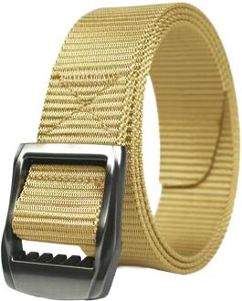 Enzo | 2-Pack Heren Canvas Riem - Beige & Zwart Veelkleurig - XL