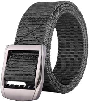 Enzo | 2-Pack Heren Canvas Riemen - Grijs & Marineblauw Veelkleurig - S/M