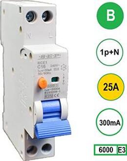 Enzo Aardlekautomaat 25A B kar 300mA 2P SEP - 4518108