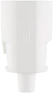 Enzo ABL Randaarde contra stekker met tule wit - 6141214