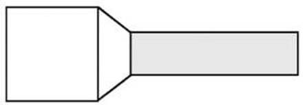 Enzo Adereindhuls geisoleerd 0,75x8 wit 4421020