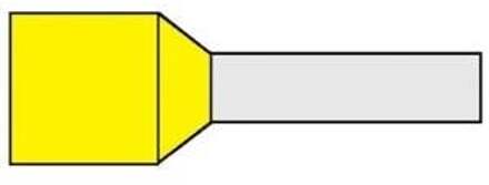 Enzo Adereindhuls geisoleerd 1,0x8 geel 4421030
