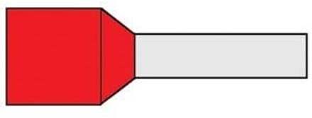 Enzo Adereindhuls geisoleerd 1,5x8 rood 4421040