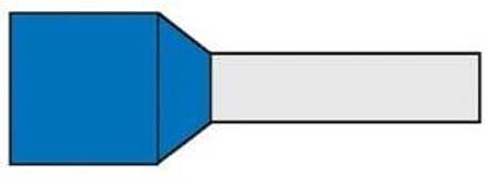 Enzo Adereindhuls geisoleerd 2,5x8 blauw 4421050