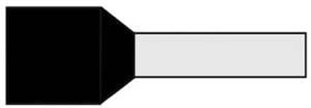 Enzo Adereindhuls geisoleerd 6,0x12 zwart 4421070