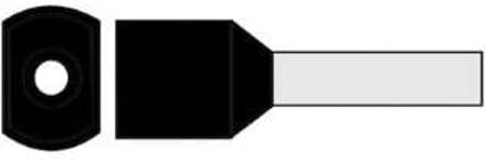Enzo Adereindhuls geisoleerd twin 1,5x8 zwart 4422040