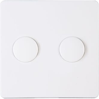 Enzo Afdekplaat/Centraalplaat - Paris HK05 - DUO Dimmer - Arctic Glans Wit