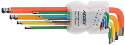 Enzo ATORN Inbusset 9 delig met kogelkop - 6479030