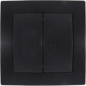 Enzo Benson inbouw schakelaar serie zwart - 4650035