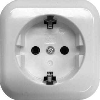 Enzo Benson opbouw stopcontact RA wit - 4650080