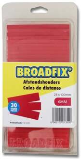 Enzo Boradfix 100x28mm Vlakke Vulplaatjes | 6mm | 30 stuks - F6C30EC