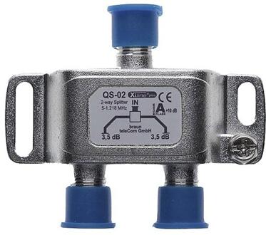 Enzo Braun Verdeelelement F-connector 2-voudig QS2 - 2080080