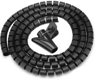Enzo Cable eater kabelslang met rijgtool - 16 mm / 2m / zwart